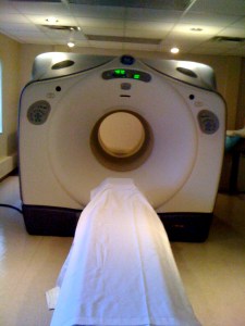 The CT/PET machine that scanned me today. The CT/PET machine that scanned me today.