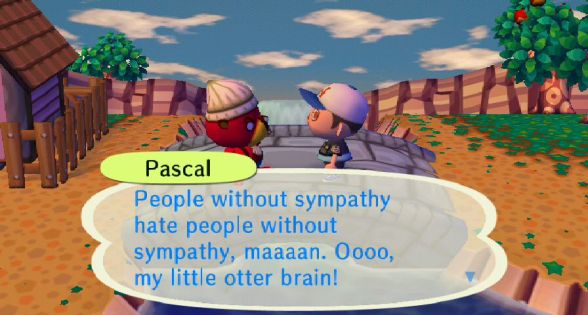 Getting a life lesson from an otter