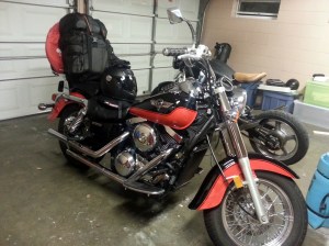 The night before - packed and ready to go