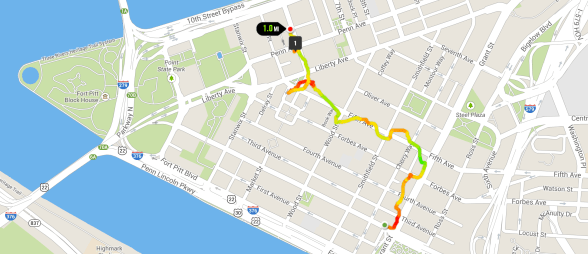 The Parade Route (click for larger)